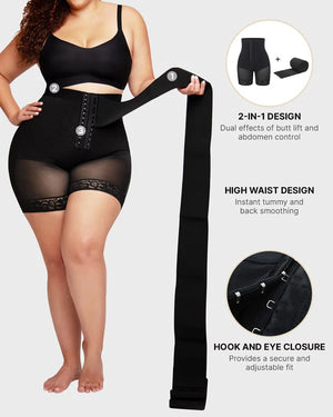 Short gainant taille haute 2 en 1 AirSlim®