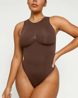 Bare Essentials™ Skin Flow™ 2.0 High Neck Thong Bodysuit