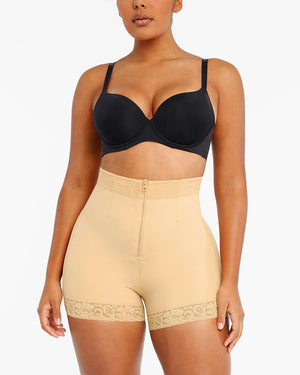 Bare Essentials™ AirSlim® Lace Steel Boned Butt Enhancer Short