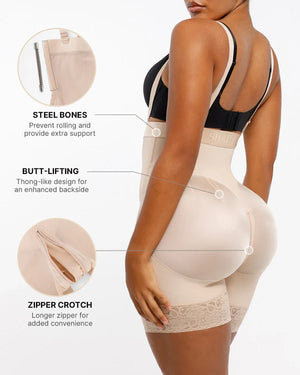 BOOT-YEAH™ AirSlim® Postpartum Side Zipper Support Short