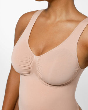 Bare Essentials™ Skin Flow™ 2.0 V-Neck Thong Bodysuit