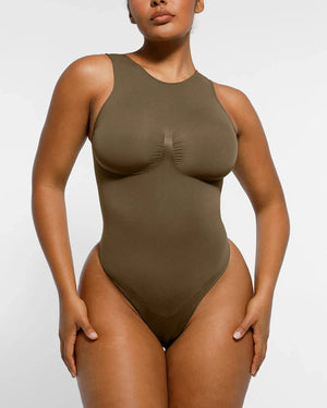 Bare Essentials™ Skin Flow™ 2.0 High Neck Thong Bodysuit