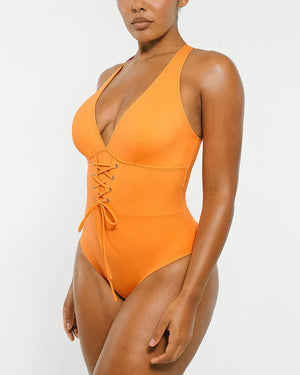 Smart Sculpt Plunge Corset Shaping Swimsuit