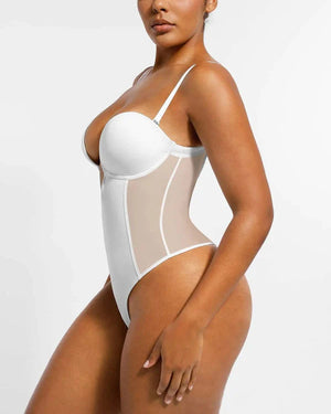AirSlim® Deep Plunge Low-Back Thong Bodysuit