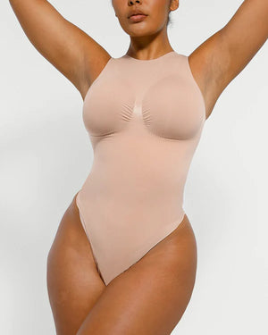Bare Essentials™ Skin Flow™ 2.0 High Neck Thong Bodysuit
