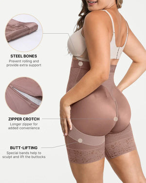 BOOT-YEAH™ AirSlim® High-Waisted Polka Dot Short