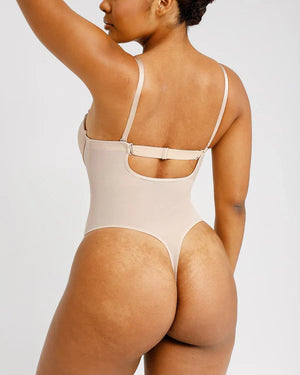 AirSlim® Deep Plunge Low-Back Thong Bodysuit