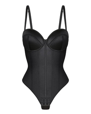 Bare Essentials™ AirSlim® Retro-style Cupped Bra-free Thong Bodysuit