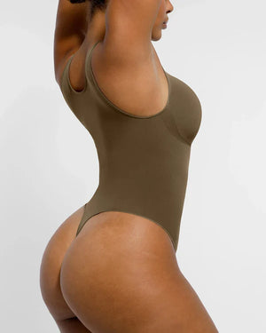 Bare Essentials™ Skin Flow™ 2.0 V-Neck Thong Bodysuit