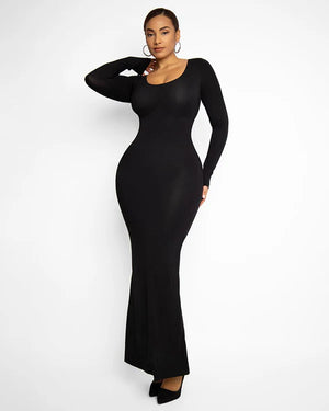 Robe longue moulante coupe ajustée