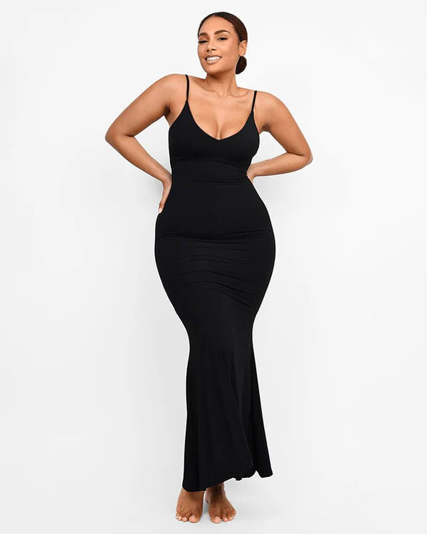 Robe longue gainante