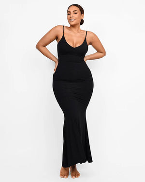Robe longue gainante
