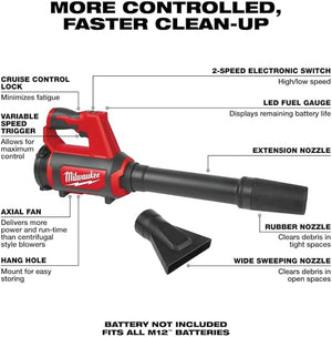 M12 Lithium-Ion Cordless Compact Spot Blower (Tool Only)