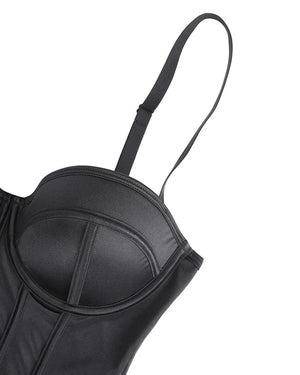 Bare Essentials™ AirSlim® Retro-style Cupped Bra-free Thong Bodysuit