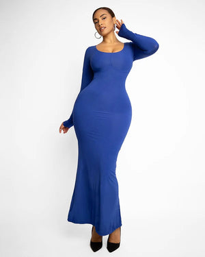 Robe longue moulante coupe ajustée