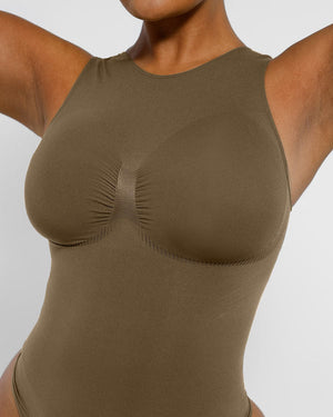 Bare Essentials™ Skin Flow™ 2.0 High Neck Thong Bodysuit