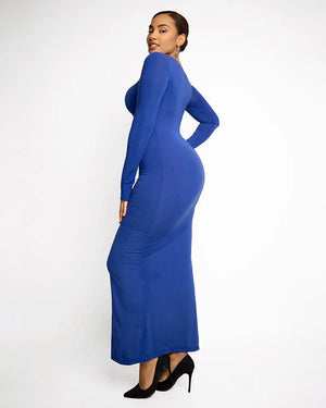 Robe longue moulante coupe ajustée