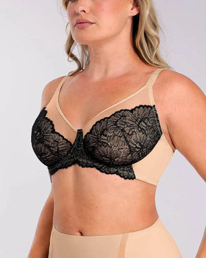 Supportive Unlined Lace Underwired Bra