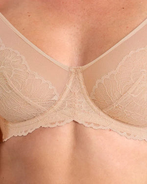 Supportive Unlined Lace Underwired Bra