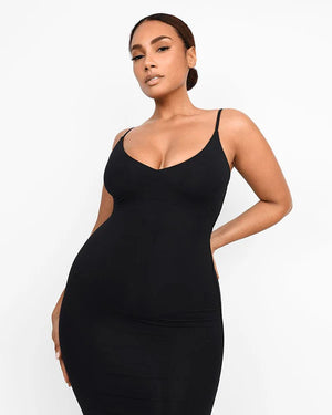 Robe longue gainante