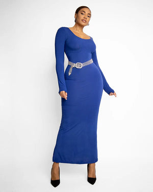 Robe longue moulante coupe ajustée