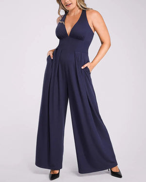 Bare Essentials™ AirSlim® Deep Plunge Built-In Shaping Jumpsuit